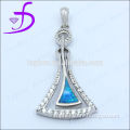 China factory sale silver925 blue fire opal dancing pendant